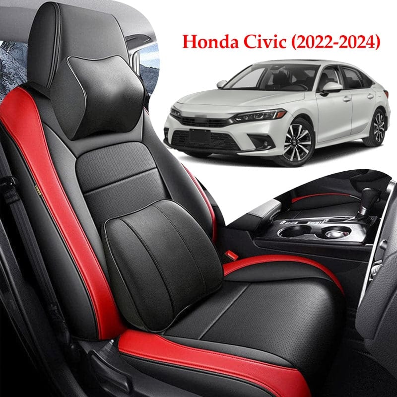Luxury Leather Car Seat Cover Full Set For Honda Civic (2022-2025)