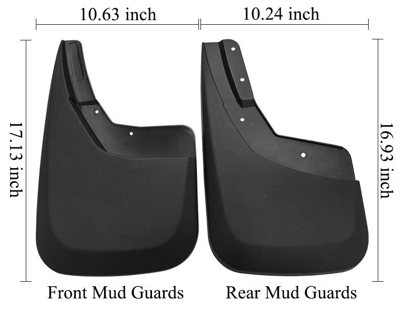 Mud Flaps for Trucks Mud Guards Compatible with 2014-2024 Chevrolet Silverado,4pcs Splash Guards Front & Rear
