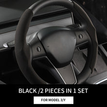 Load image into Gallery viewer, For Tesla Model 3/Highland Model Y/Juniper Suede Steering Wheel Cover (2 Pcs/Set)