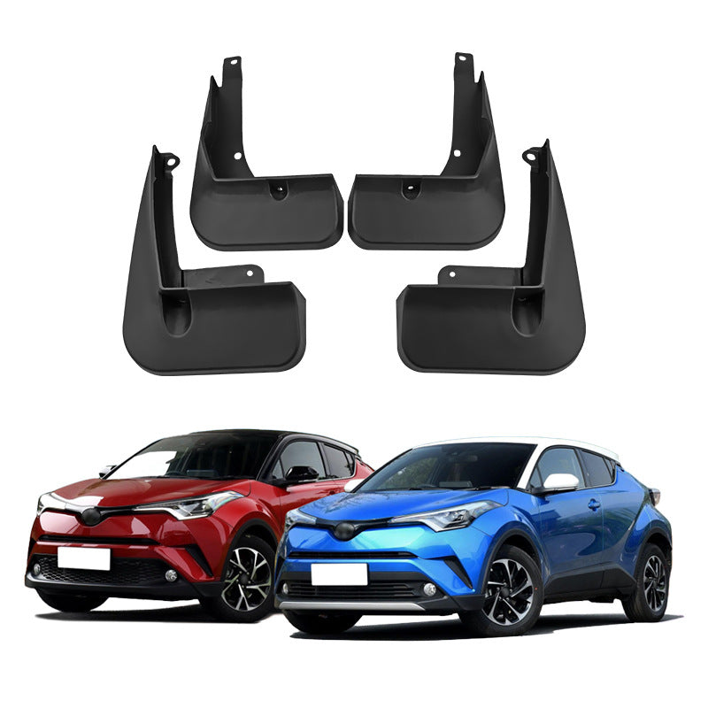 Mud Flaps for Toyota C-HR / IZOA (2017 - 2024) - Front & Rear Splash Guards and Fender Flares (4 Pcs)