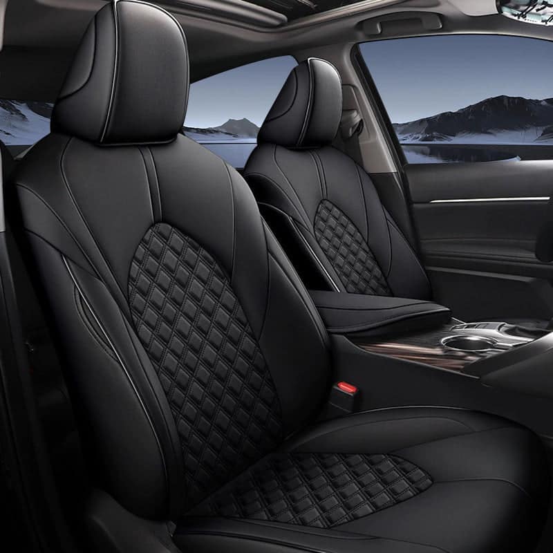 Custom for Toyota Camry(2018-2024) Sport Style Leather Car Seat Cover Full Set