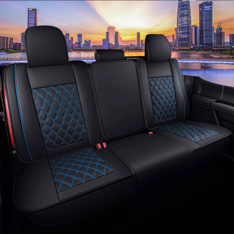 Custom Leather Car Seat Cover Full Set Fit For Ford F150 (2009-2025), F250, F350, F450(2017-2025)