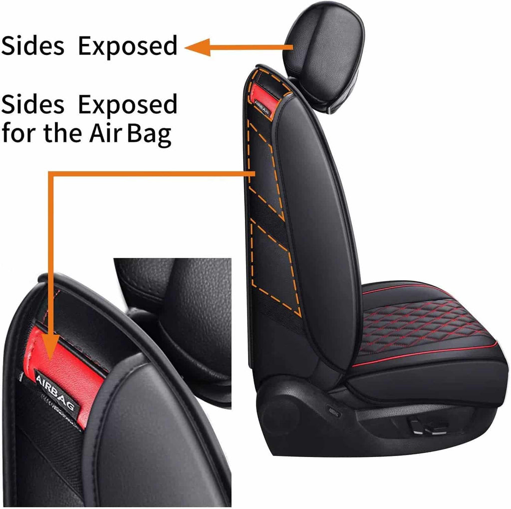 Custom Leather Car Seat Cover Full Set Fit For Ford F150 (2009-2025), F250, F350, F450(2017-2025)