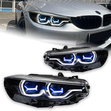 GTS Style Laser Lens LED Headlights for BMW 4-Series 2013-2020 F32/ F36/ F82/ M3/ M4