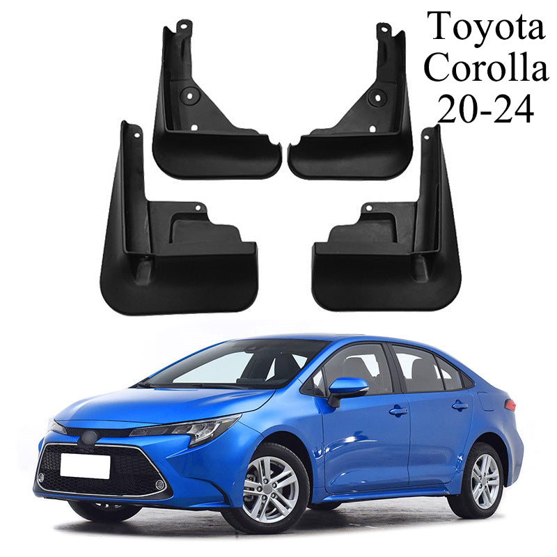Mud Flaps Kit for Toyota Corolla (1993-2024) - Durable Front and Rear Splash Guards, 4-Piece Set