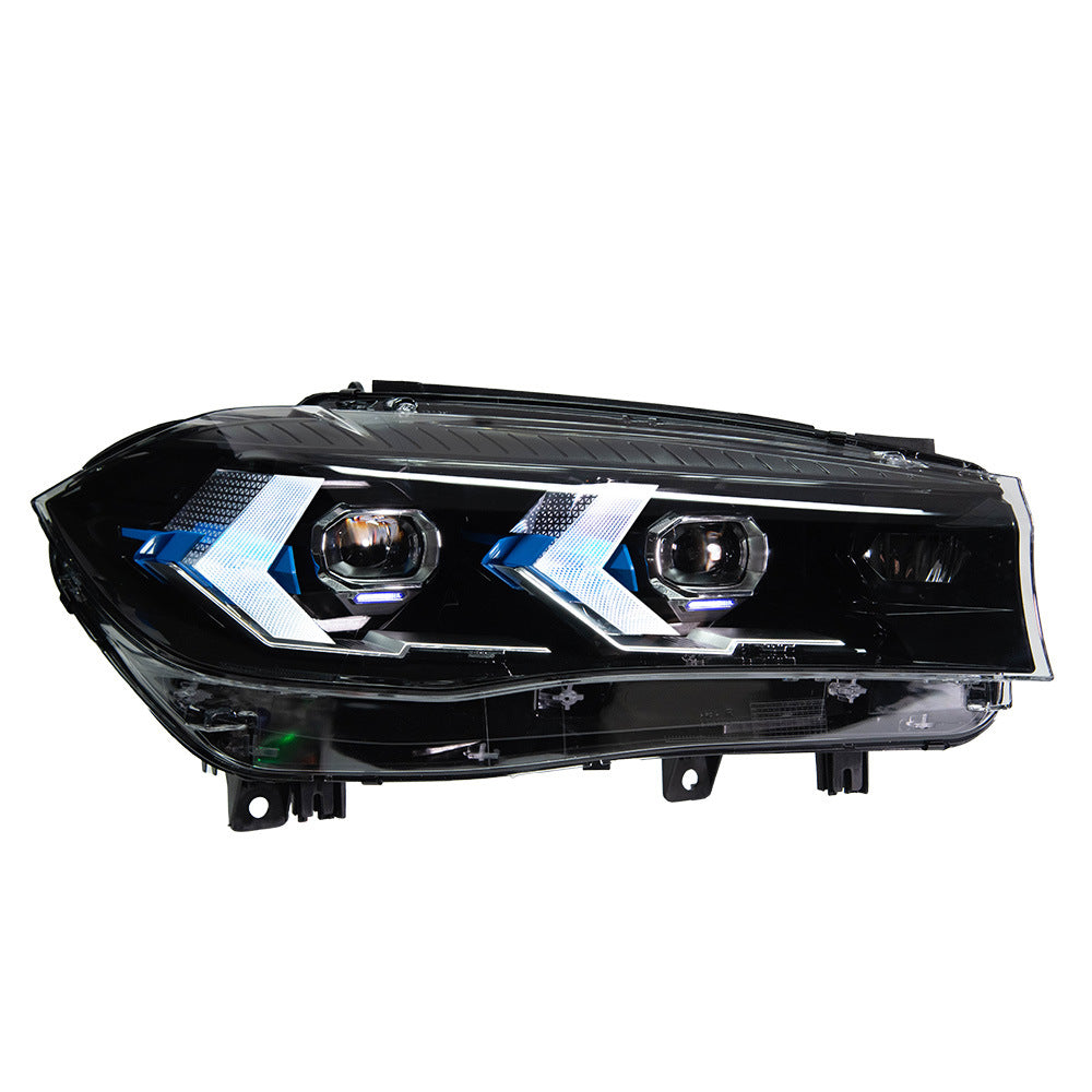 LED Headlights For BMW X5 F15 2014-2018 Double Lens Arrow Style Assembly Pair