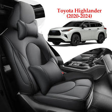 Load image into Gallery viewer, Custom for Toyota Highlander(2020-2024) Leather Car Seat Cover Full Set(Not suitable for five-seater version)