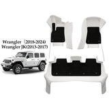 All-Weather Full Coverage Floor Mats for Jeep Wrangler 2018-2024 & 2013-2017 JK Custom Fit