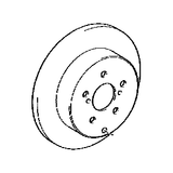 For 2014-2019 Toyota Highlander rear brake rotors(2pc)42431-48070/OE020