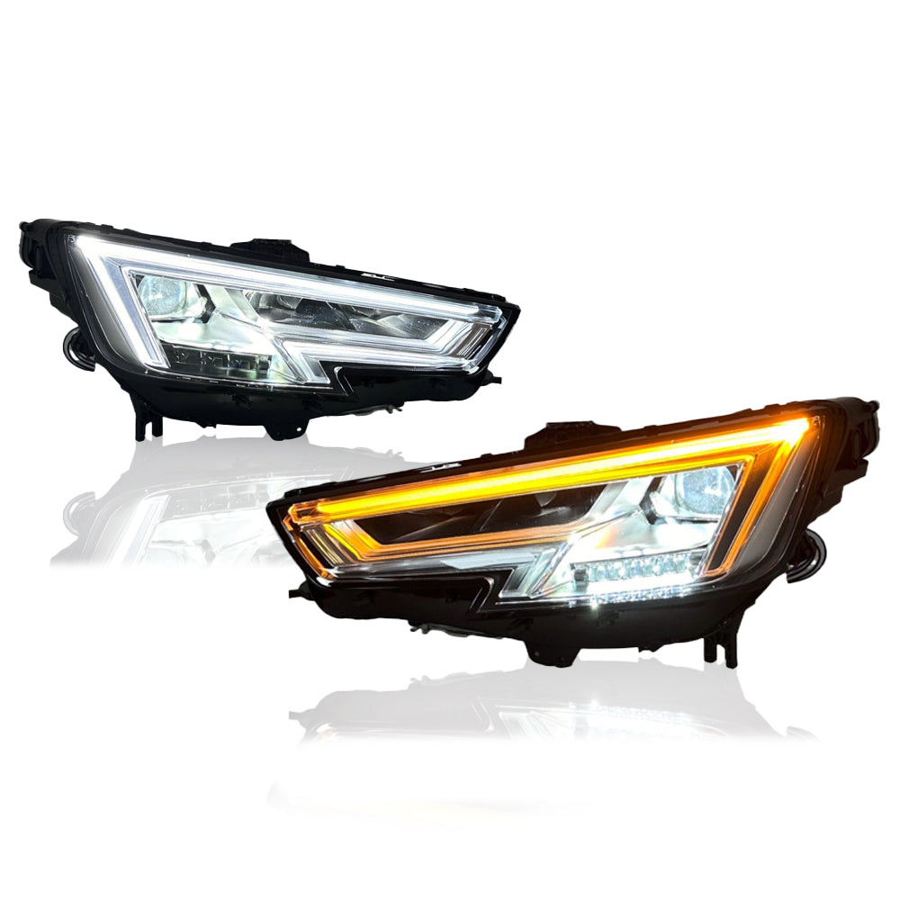 LED Matrix Headlights for Audi A4 B9 2017-2019 – DRL, Projector Lens, Full Upgrade Kit