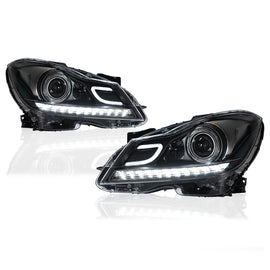 For Mercedes-Benz C300 C-Class W204 2011-2014 LED Headlights Assembly Upgrade