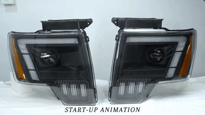 For Ford Raptor F-150 LED Projector Headlights 2009–2014 Sequential Turn Signal Plug and Play Front Lamp Assembly