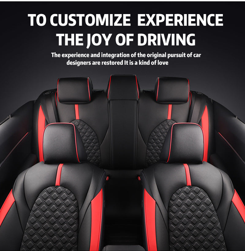 Custom for Toyota Camry(2018-2024) Sport Style Leather Car Seat Cover Full Set