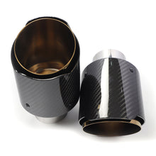 Load image into Gallery viewer, 5" Carbon Fiber Exhaust Tip – Universal Fit, 3.5″– 5″ Size Options
