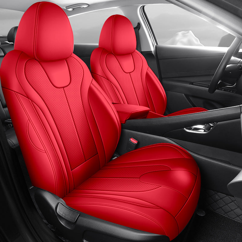 Custom Luxury Leather Seat Covers Full Set for Hyundai Elantra (2011–2025)