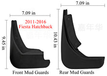 Load image into Gallery viewer, Mud Flaps for 2009-2017 Ford Fiesta - Front & Rear Splash Protection (4-Piece Set)
