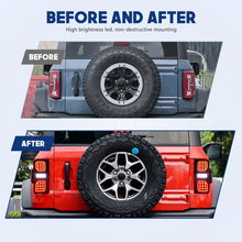 Load image into Gallery viewer, 2021–2025 Ford Bronco 2/4-Door Raptor Style LED/ OLED Tail Lights with Starting Animation (Excludes Raptor & Sport)