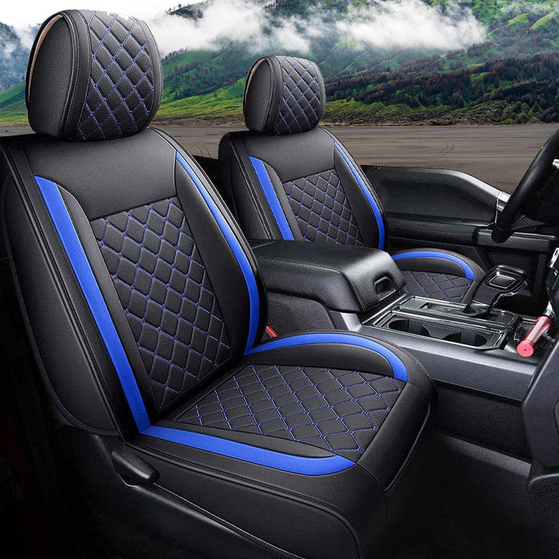 Custom Leather Car Seat Cover Full Set Fit For Ford F150 (2009-2025), F250, F350, F450(2017-2025)