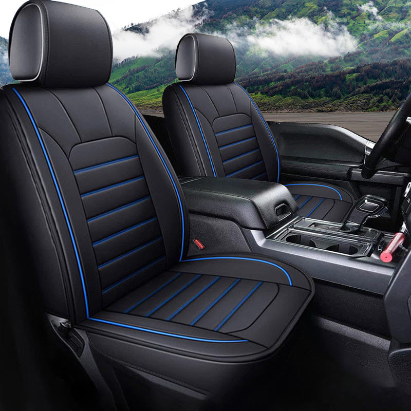 Custom Leather Car Seat Cover Full Set Fit For Ford F150 (2009-2025), F250, F350, F450(2017-2025)