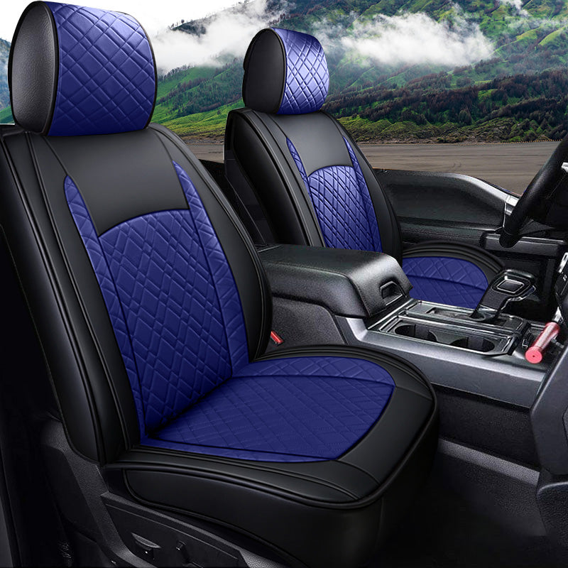 Custom Leather Car Seat Cover Full Set Fit For Ford F150 (2009-2025), F250, F350, F450(2017-2025)