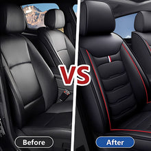 Load image into Gallery viewer, Universal Fit Faux Leather Car Seat Covers – 5-Piece Set, Waterproof, Easy Care for Most Vehicles