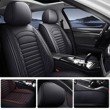 Load image into Gallery viewer, 5-Piece Car Seat Covers Full Set – Universal Faux Leather Cushions for Cars, SUVs & Trucks