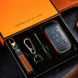Genuine Leather Key Cover for Dodge RAM 1500, 2500, 3500, 4500, 5500 (2019-2025) - 4/5/6 Button Protective Case