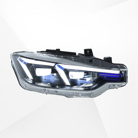 Applicable to 2013-2018 BMW 3 Series F30 LED Headlight Assembly, High-end Lens, Streamer Turn Signal