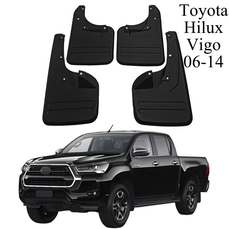 Mud Flaps for 2006-2023 Toyota Hilux Vigo , Front & Rear Mud Splash Guards Accessories - 4 Pcs