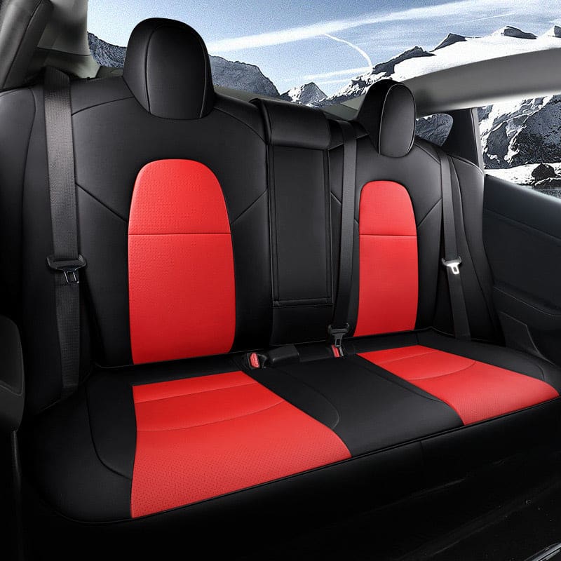 All-Inclusive Customized Tesla Model 3/Highland/Y Alcantara Leather Car Seat Covers Full Set