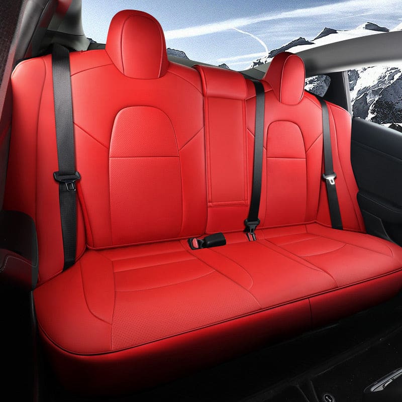 All-Inclusive Customized Tesla Model 3/Highland/Y Alcantara Leather Car Seat Covers Full Set