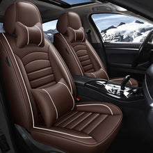 Load image into Gallery viewer, Amancarport Universal Leather Car Seat Covers – 5-Seat Full Set, Waterproof &amp; Luxurious Fit for Most Vehicles
