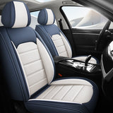 Universal Waterproof Leather Car Seat Covers Full Set, Front and Rear Seat Protection, Car Accessories.