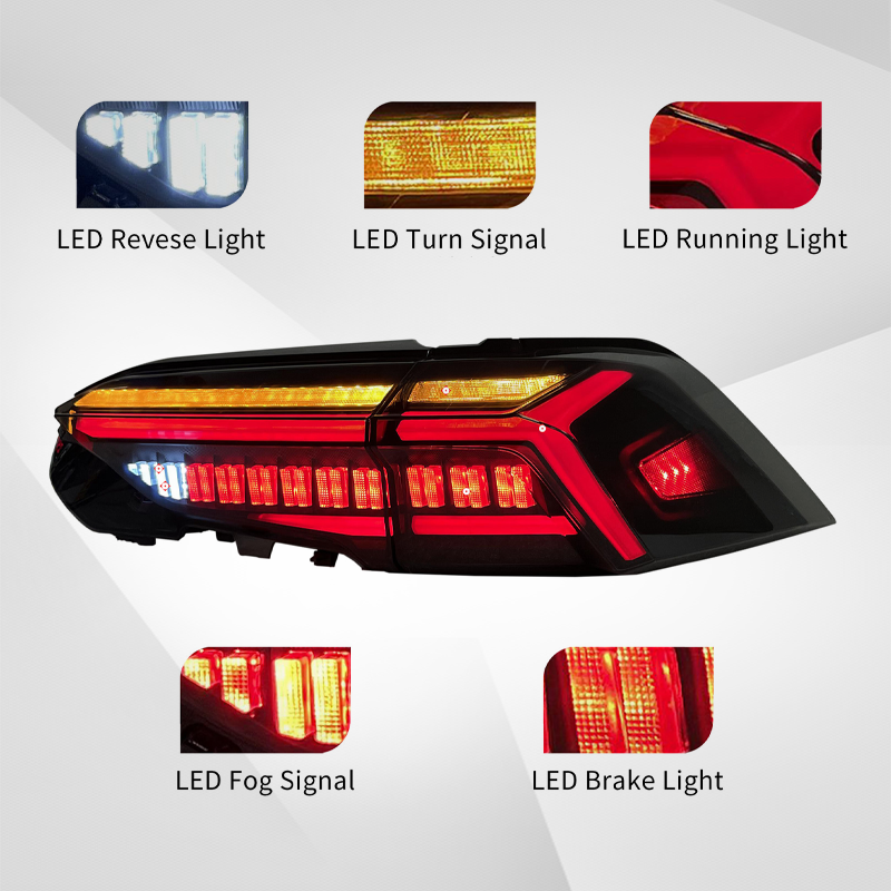 New LED Tail Light Assembly for Toyota RAV4 2020 2021 2022 Dynamic Running Lights & Flowing Turn Signals