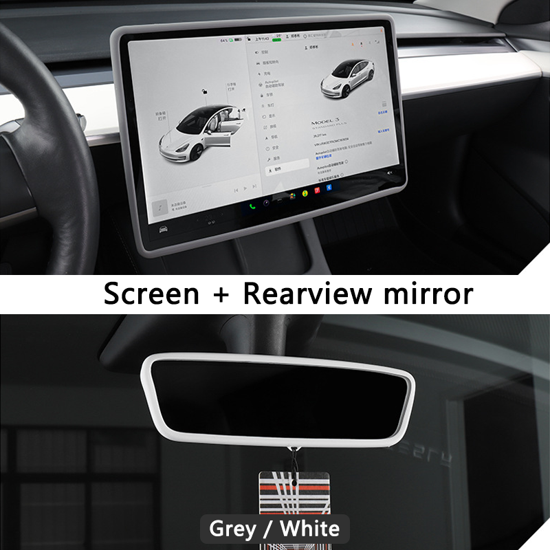 Silicone protective cover for the central control display screen of Tesla Model 3/Y/Highland