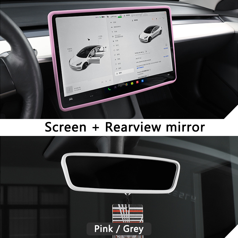 Silicone protective cover for the central control display screen of Tesla Model 3/Y/Highland