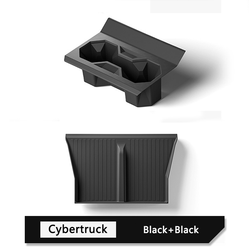 Suitable for 2023-2024 Tesla Cybertruck Central Control Silicone Wireless Charging Pad with Cup Holder