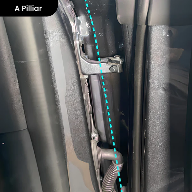 Car Door Seal Kit: Sound-Insulating Rubber for Tesla and Other Popular Models