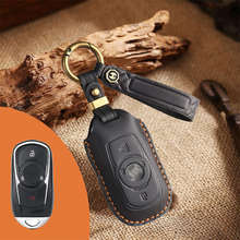 Load image into Gallery viewer, Genuine Leather Key Fob Cover for Buick (3-6 Button)