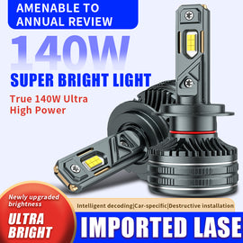 LED Headlight Bulbs, H11/H4/9005 (HB3)/9006 (HB4) Compatible, 140W 65800 LM 6000K (2-Pack)