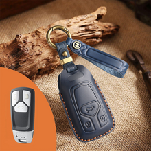 Load image into Gallery viewer, Genuine Leather Key Fob Cover for Audi