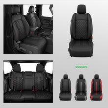 Load image into Gallery viewer, Jeep Wrangler JK JL Seat Covers 2007–2026 2 Door &amp; Unlimited Custom Fit Leather