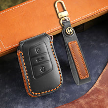 Load image into Gallery viewer, Genuine Leather Key Fob Cover for All 3-Button Volkswagen Key Fobs