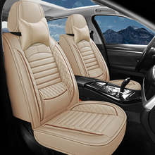 Load image into Gallery viewer, Universal Leather Car Seat Covers With Lumbar Support Fit for Most Cars