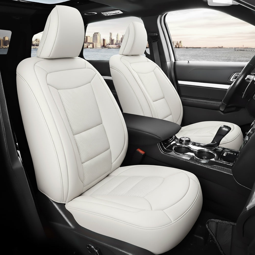 Amancarport Custom Fit Car Seat Covers Full Set For Ford Explorer 6-7 Seats (2020-2025)