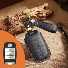 Load image into Gallery viewer, Genuine Leather Key Fob Cover for Kia