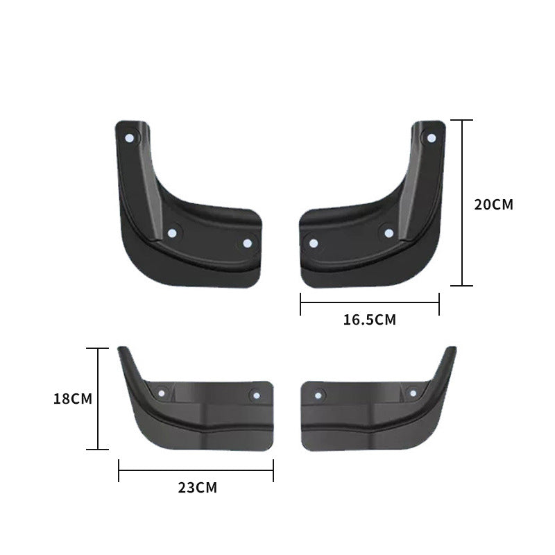 Upgraded Flexible Mud Guards No Drilling fit Tesla Model 3/Y