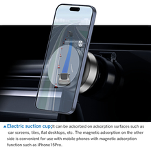 Load image into Gallery viewer, Car Navigation/Retractable Rotating Car Phone Double-Sided Magnetic Holder Supports Wireless Charging 15W