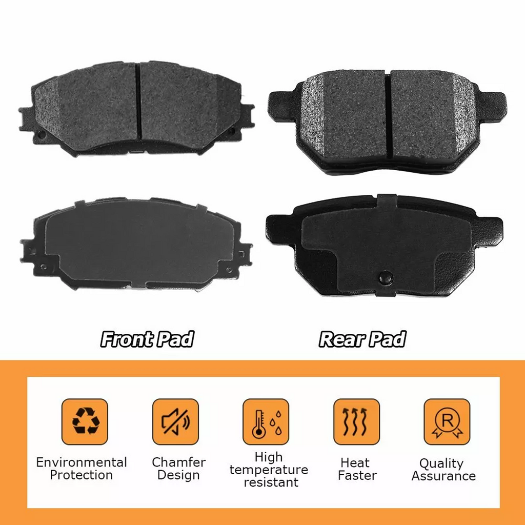 Toyota Corolla 2009-2019 Front Brake Pads Genuine OEM Ceramic 04465-02220