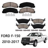 Front and Rear Ceramic Brake Pads Kit for 2010 - 2017 Ford F-150 OEM AL3Z2001A/CL3Z2200A